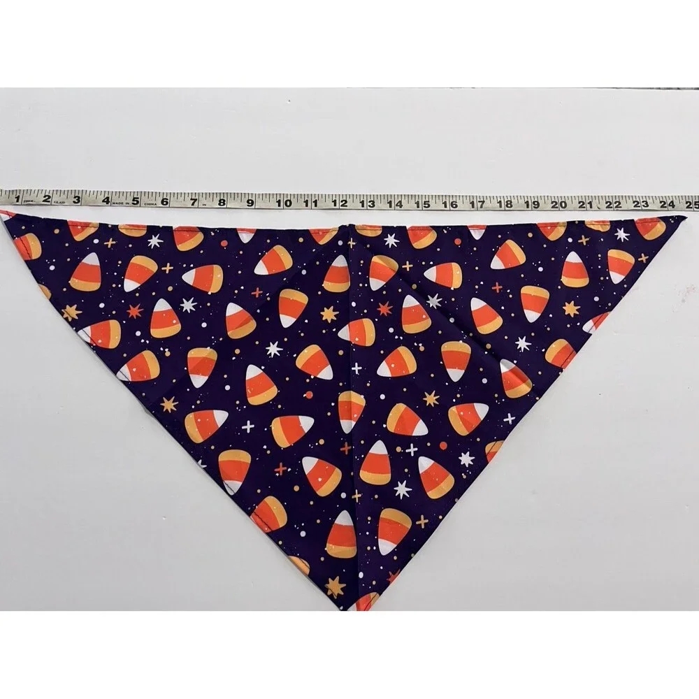 Dog Purple festive Candy Corn Dog Bandana